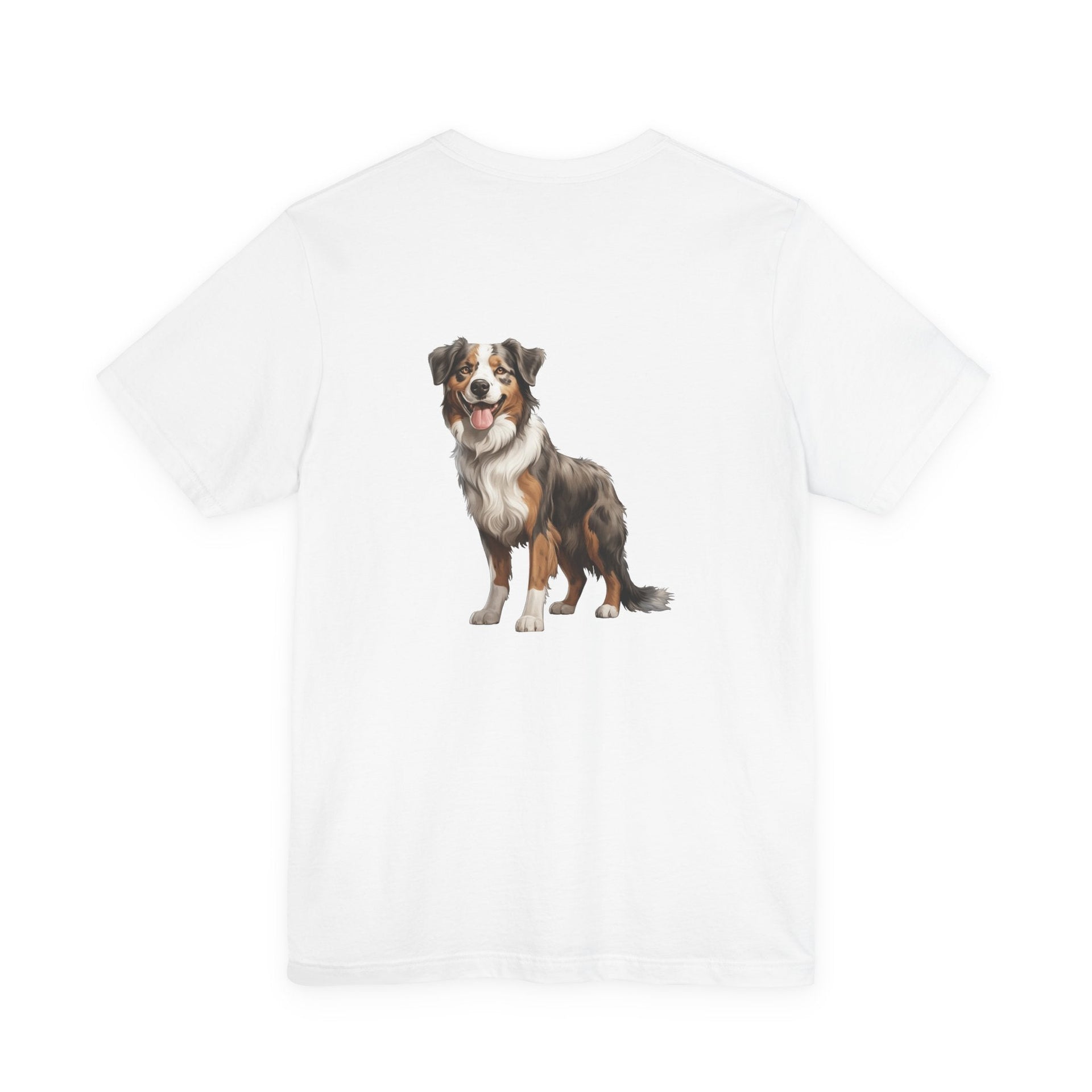 Australian Shepherd Front & Back Printed T-shirt - Pets & Animals - Harvey Ltd
