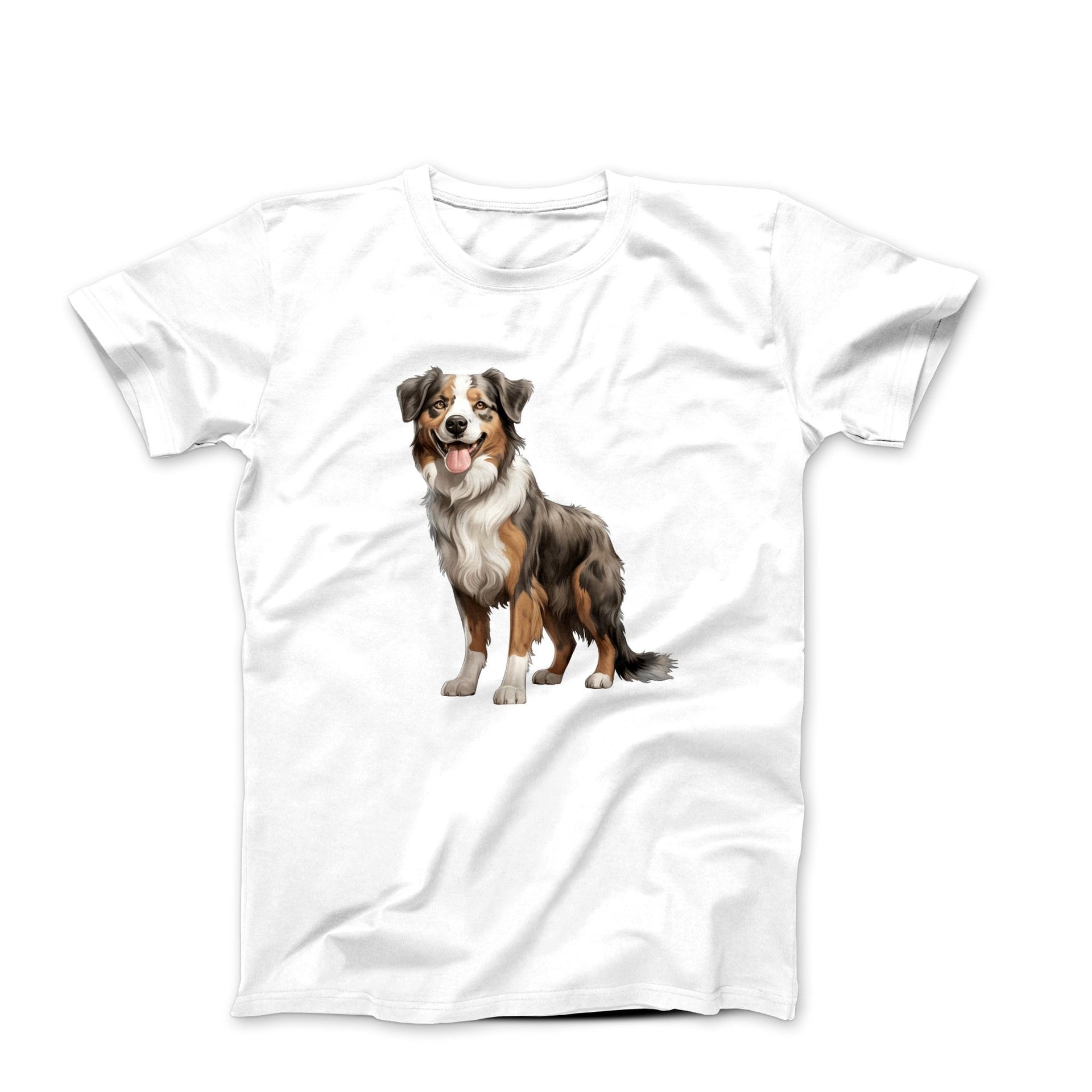 Australian Shepherd Illustration T-shirt - Pets & Animals - Harvey Ltd