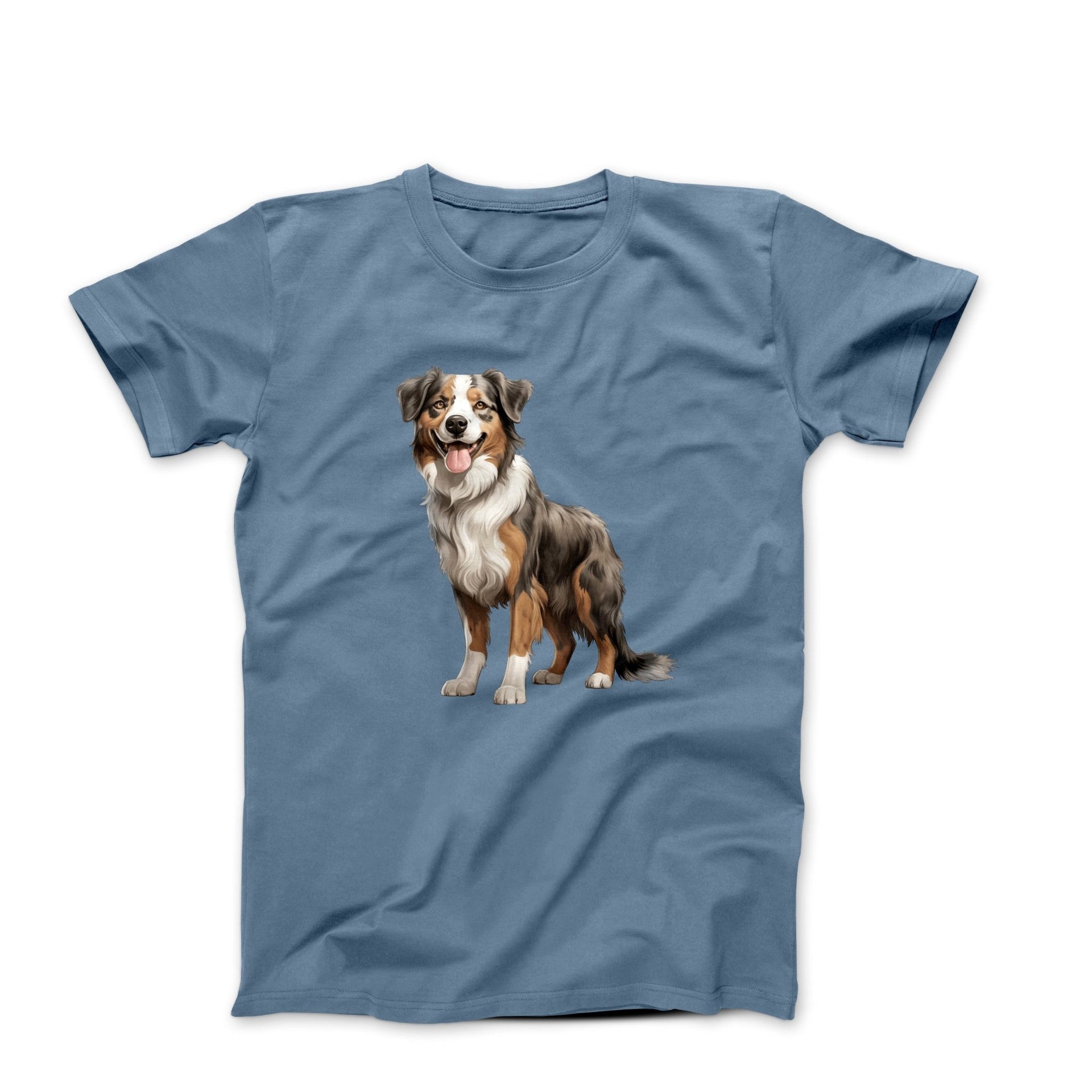 Australian Shepherd Illustration T-shirt - Pets & Animals - Harvey Ltd