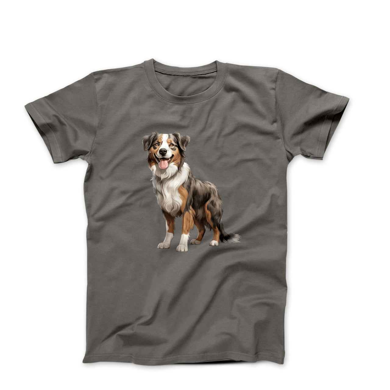 Australian Shepherd Illustration T-shirt - Pets & Animals - Harvey Ltd
