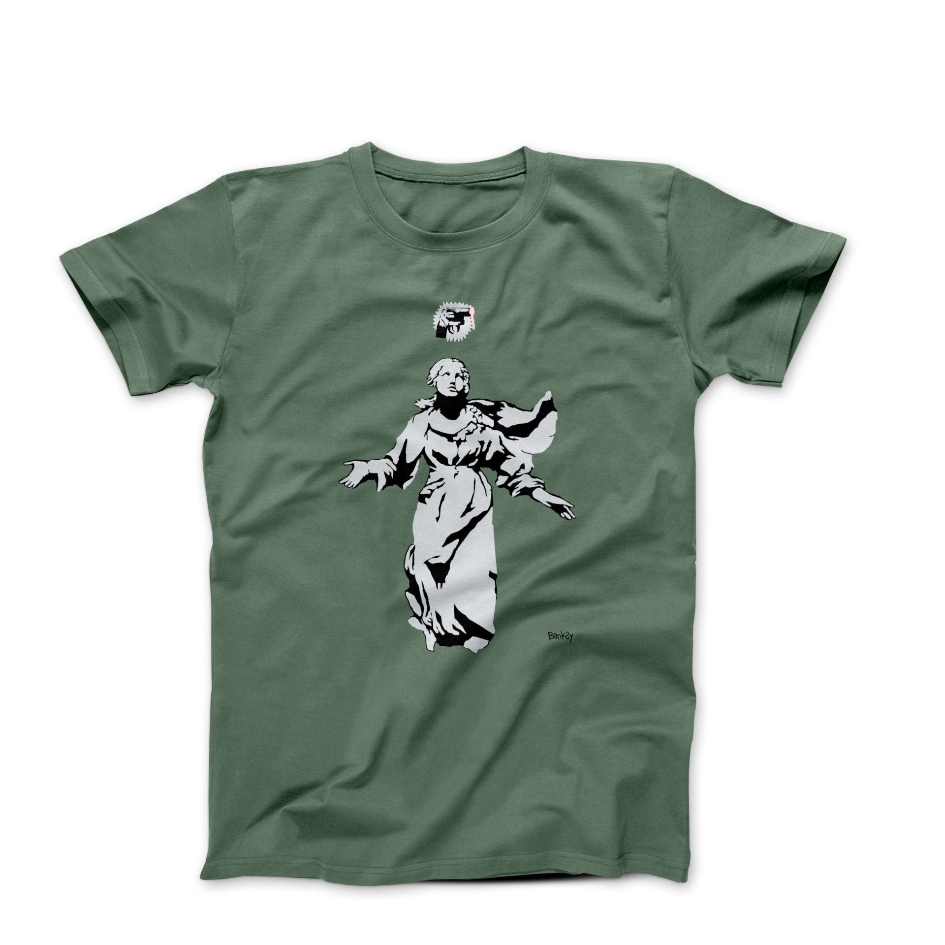 Banksy Angel Not the Gun (2009) Street Art T-shirt - Street, Pop & Media Art - Harvey Ltd