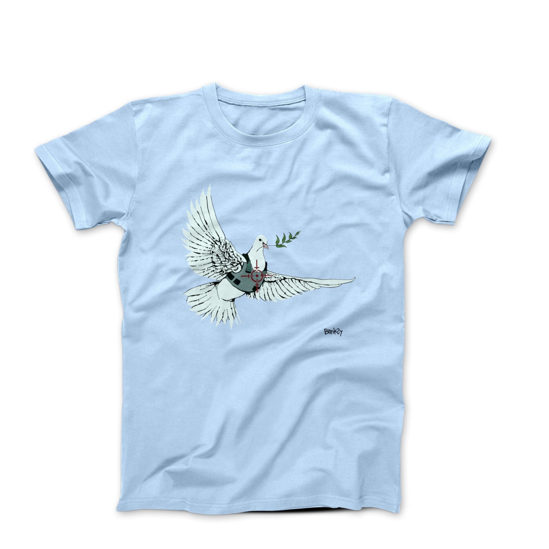 Banksy Armored Dove West Bank T-shirt - Street, Pop & Media Art - Harvey Ltd