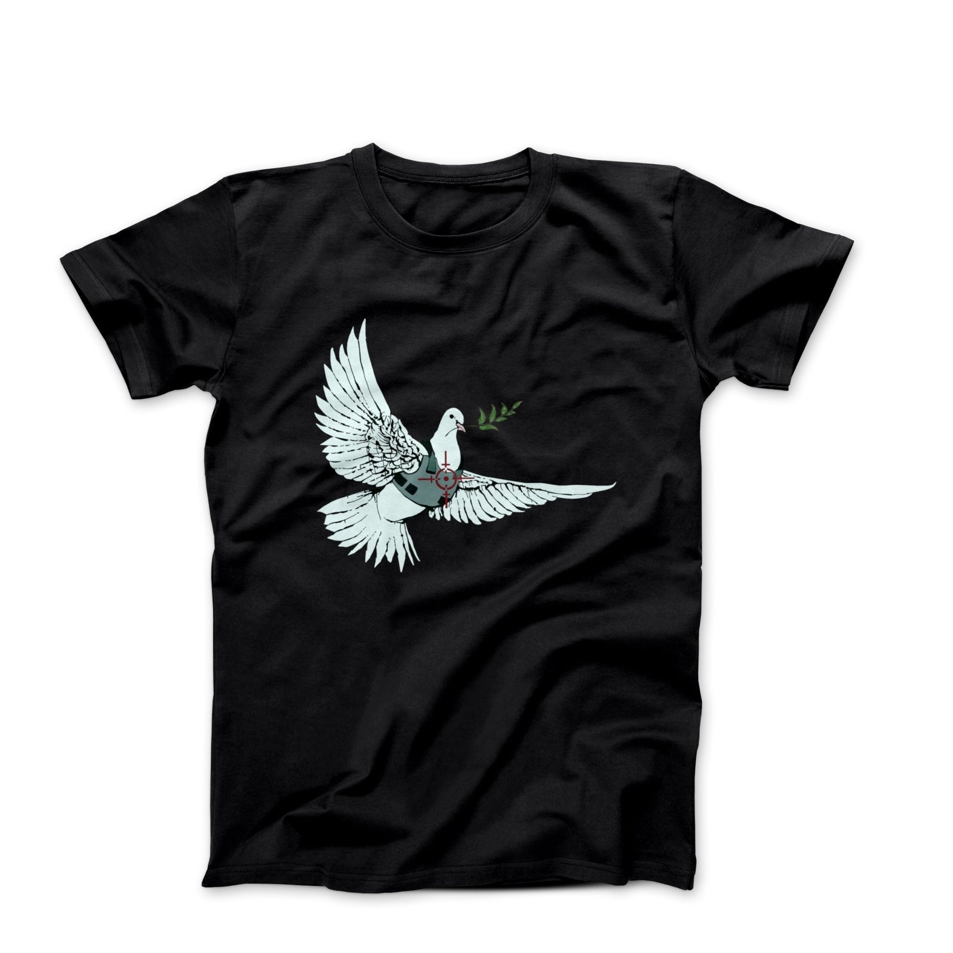 Banksy Armored Dove West Bank T-shirt - Street, Pop & Media Art - Harvey Ltd
