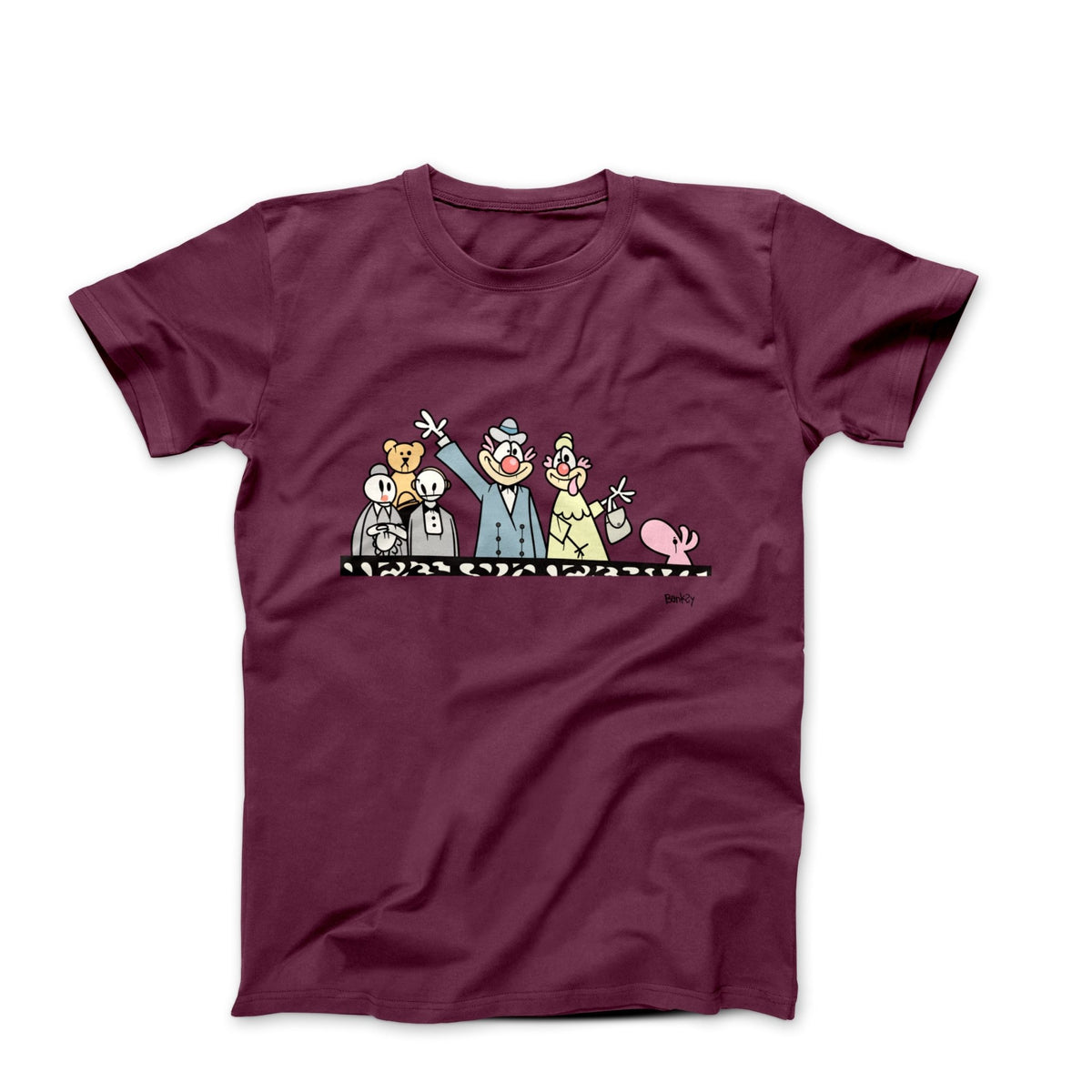 Banksy Balcony Family 2003 Street Art T-shirt - Street, Pop & Media Art - Harvey Ltd