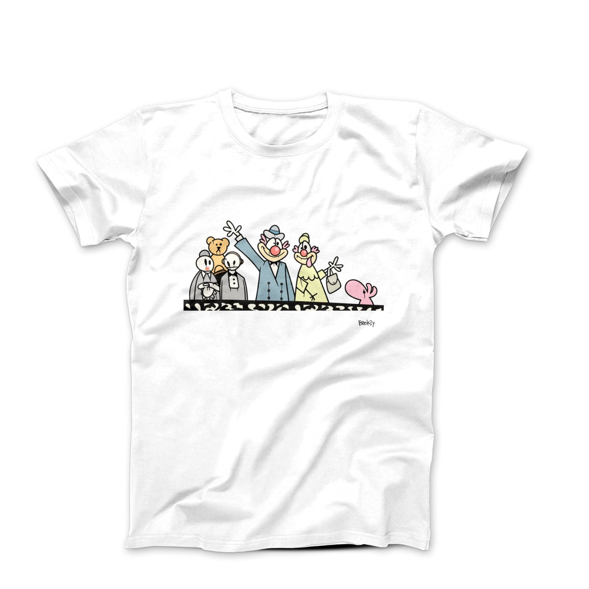 Banksy Balcony Family 2003 Street Art T-shirt - Street, Pop & Media Art - Harvey Ltd