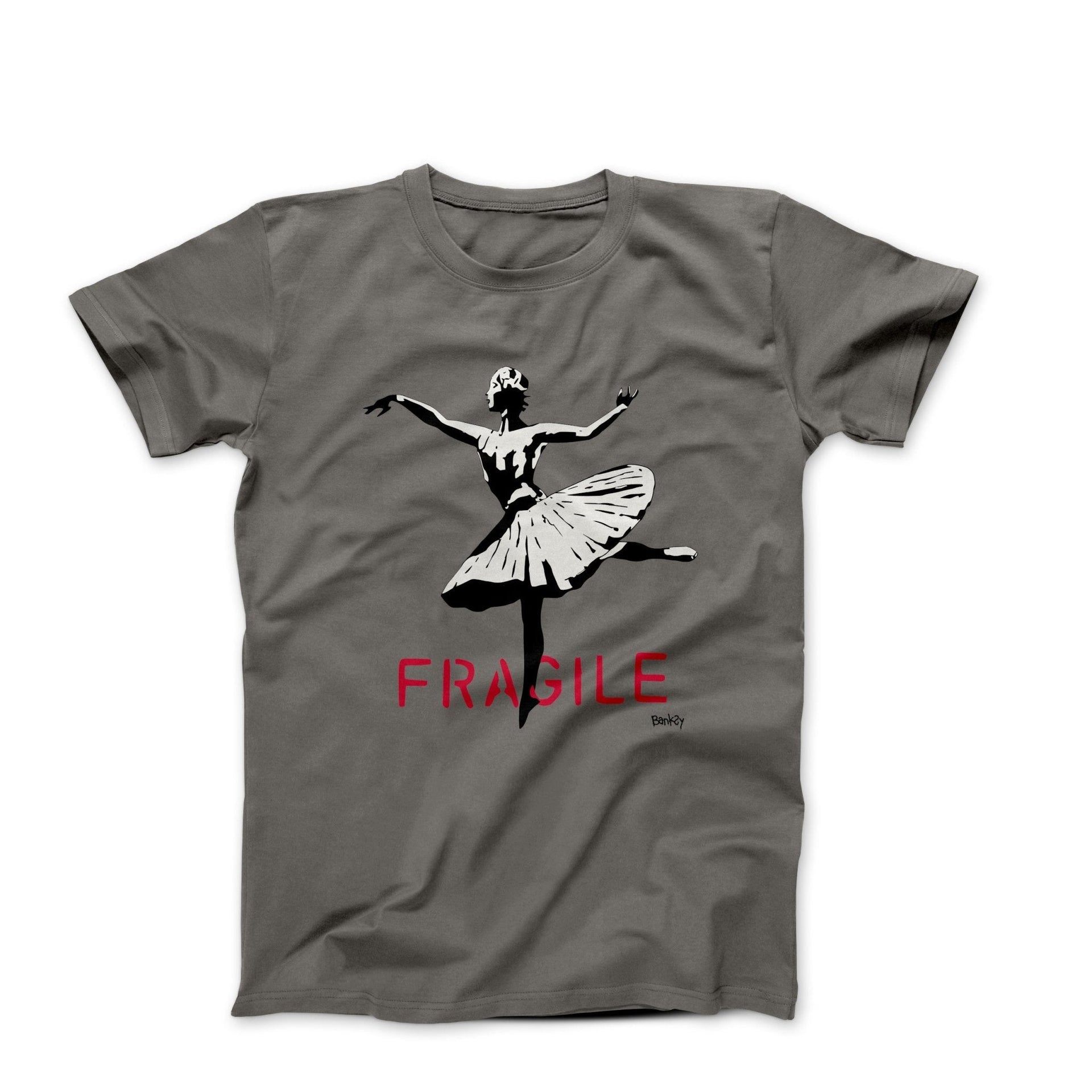 Banksy Ballerina In Kiev Street Art T-shirt - Street, Pop & Media Art - Harvey Ltd