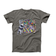 Banksy Behind the Curtain Graffiti T-shirt - Street, Pop & Media Art - Harvey Ltd