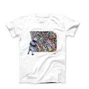 Banksy Behind the Curtain Graffiti T-shirt - Street, Pop & Media Art - Harvey Ltd
