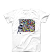 Banksy Behind the Curtain Graffiti T-shirt - Street, Pop & Media Art - Harvey Ltd