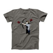 Banksy Bow and Rose Arrows T-shirt - Street, Pop & Media Art - Harvey Ltd