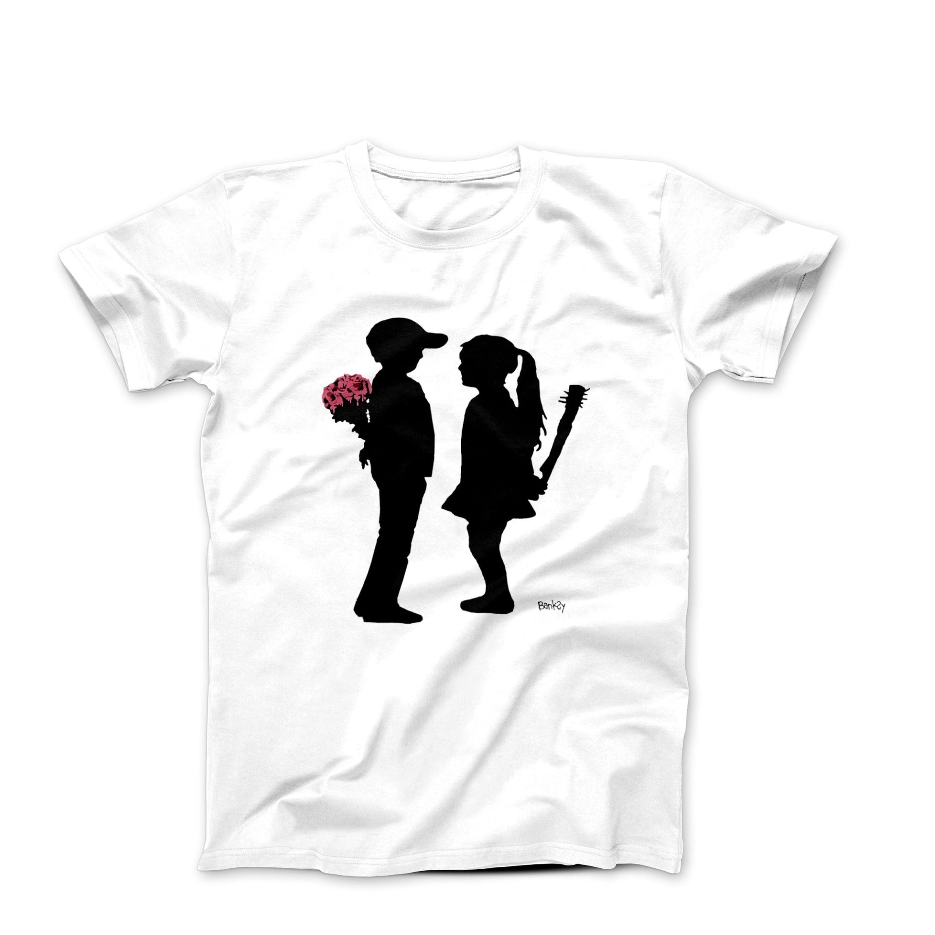 Banksy Boy Meets Girl (2015) Street Art T-shirt - Clothing - Harvey Ltd