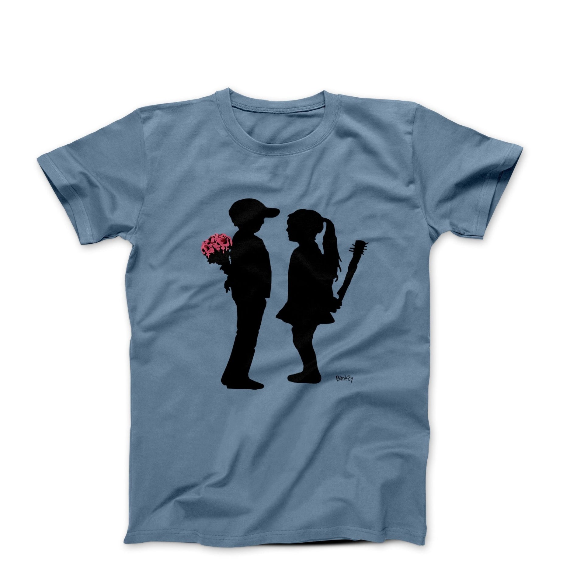 Banksy Boy Meets Girl (2015) Street Art T-shirt - Clothing - Harvey Ltd