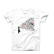 Banksy Butterfly Girl Street Art T-shirt - Street, Pop & Media Art - Harvey Ltd