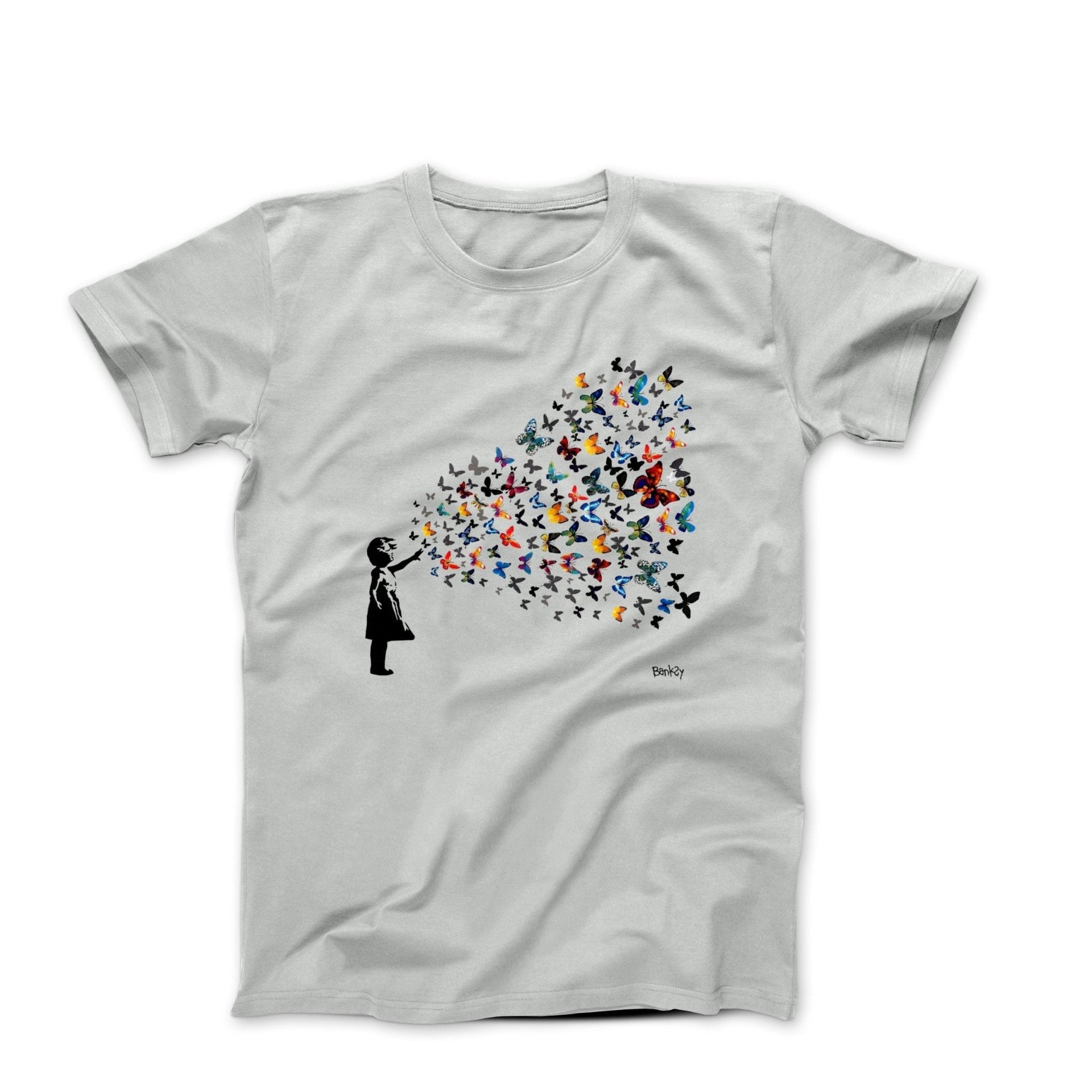Banksy Butterfly Girl Street Art T-shirt - Street, Pop & Media Art - Harvey Ltd