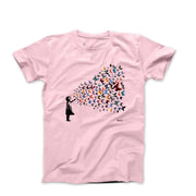 Banksy Butterfly Girl Street Art T-shirt - Street, Pop & Media Art - Harvey Ltd