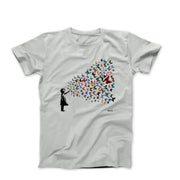 Banksy Butterfly Girl Street Art T-shirt - Clothing - Harvey Ltd