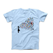 Banksy Butterfly Girl Street Art T-shirt - Clothing - Harvey Ltd