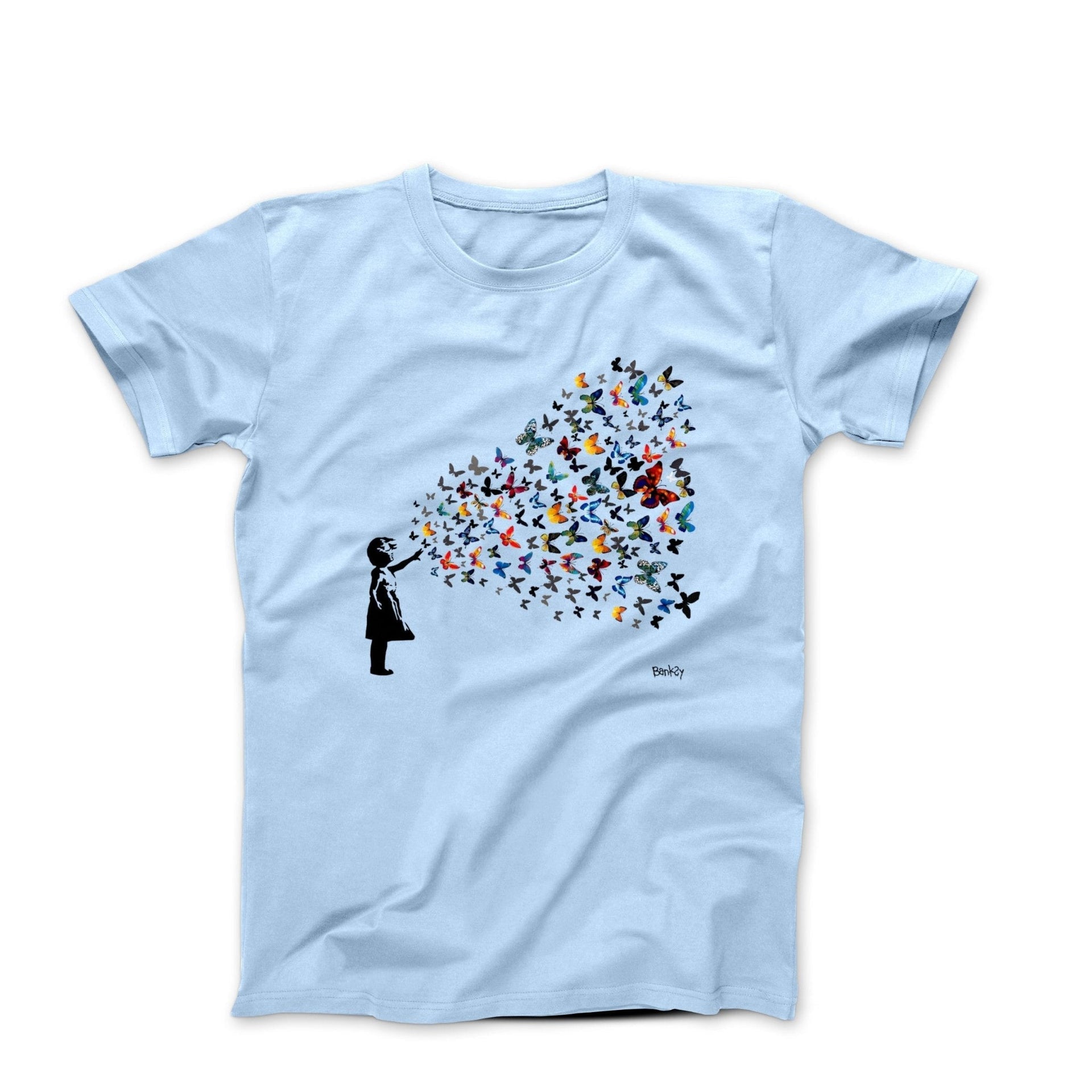 Banksy Butterfly Girl Street Art T-shirt - Street, Pop & Media Art - Harvey Ltd