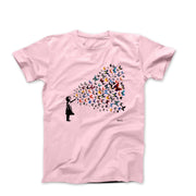 Banksy Butterfly Girl Street Art T-shirt - Clothing - Harvey Ltd