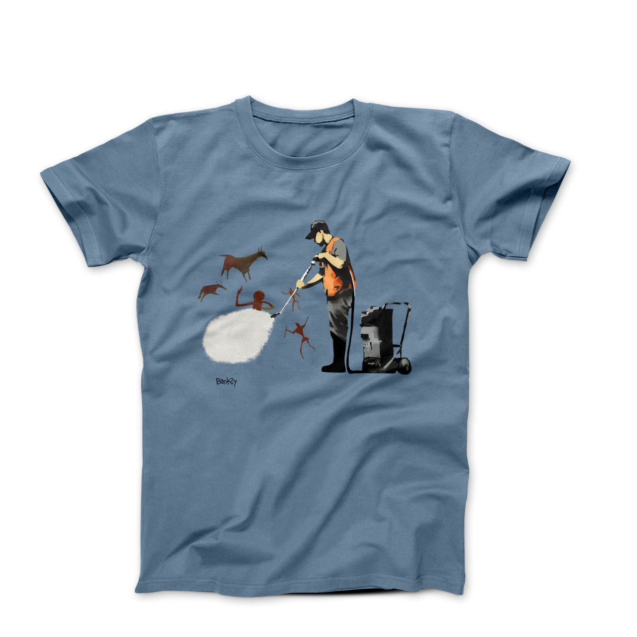 Banksy Cave Painting Removal Street Art T-shirt - Street, Pop & Media Art - Harvey Ltd