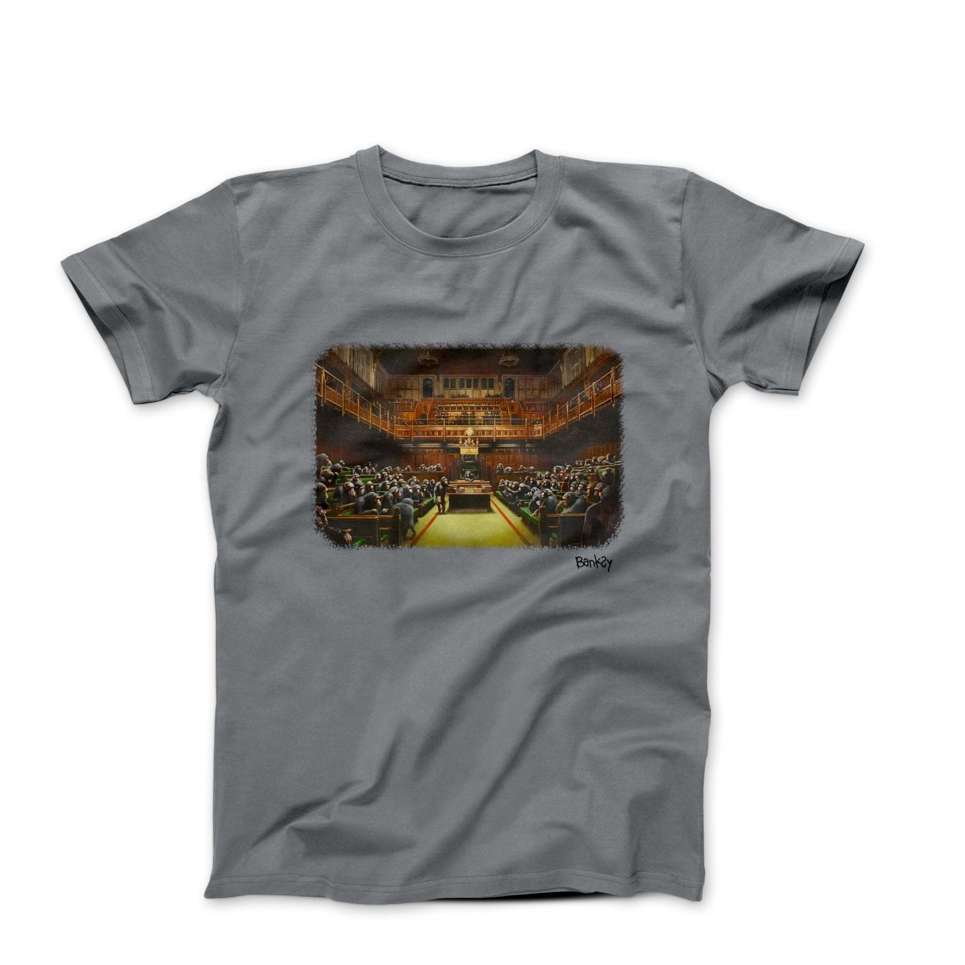 Banksy Devolved Parliament Artwork T-shirt - Street, Pop & Media Art - Harvey Ltd