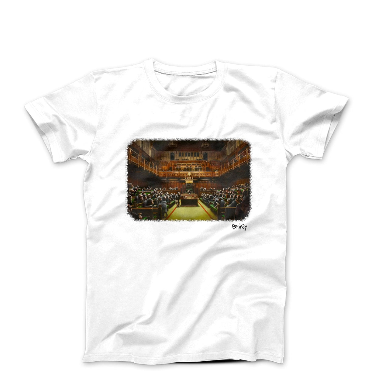 Banksy Devolved Parliament Artwork T-shirt - Street, Pop & Media Art - Harvey Ltd