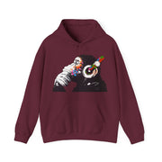 Banksy DJ Thinker Monkey Artwork Hoodie - Street, Pop & Media Art - Harvey Ltd