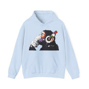 Banksy DJ Thinker Monkey Artwork Hoodie - Street, Pop & Media Art - Harvey Ltd