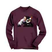Banksy DJ Thinker Monkey Long Sleeve Tee - Street, Pop & Media Art - Harvey Ltd