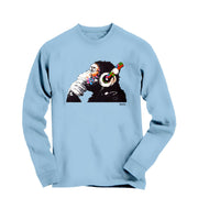 Banksy DJ Thinker Monkey Long Sleeve Tee - Street, Pop & Media Art - Harvey Ltd