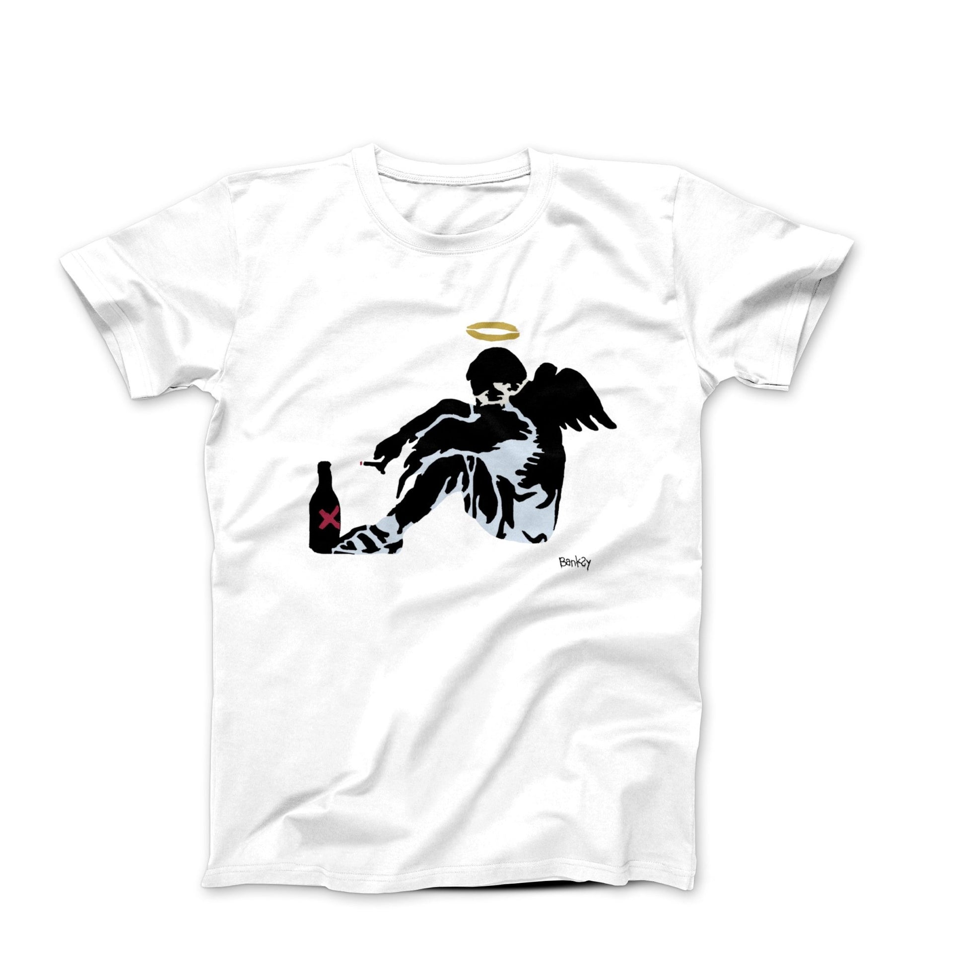 Banksy Fallen Angel (2004) Street Art T-shirt - Street, Pop & Media Art - Harvey Ltd