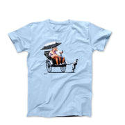 Banksy Fat Tourists and Rickshaw (2009) Street Art T-shirt - Street, Pop & Media Art - Harvey Ltd