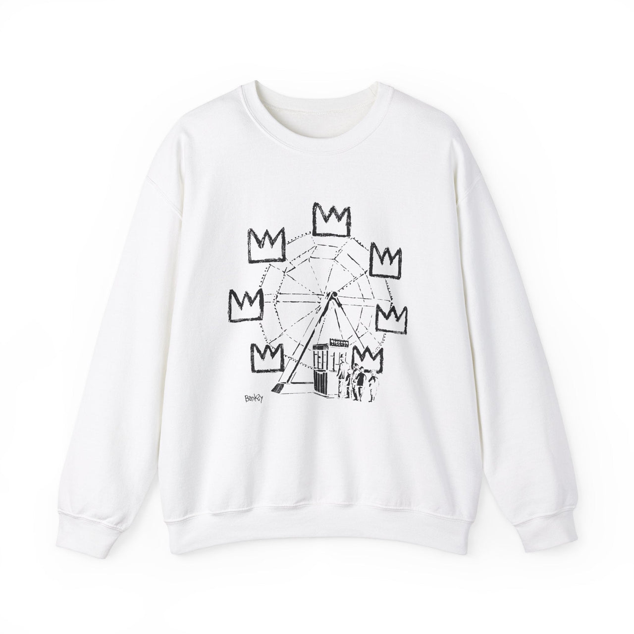 Banksy Ferris Wheel Homage Artwork Sweatshirt - Clothing - Harvey Ltd