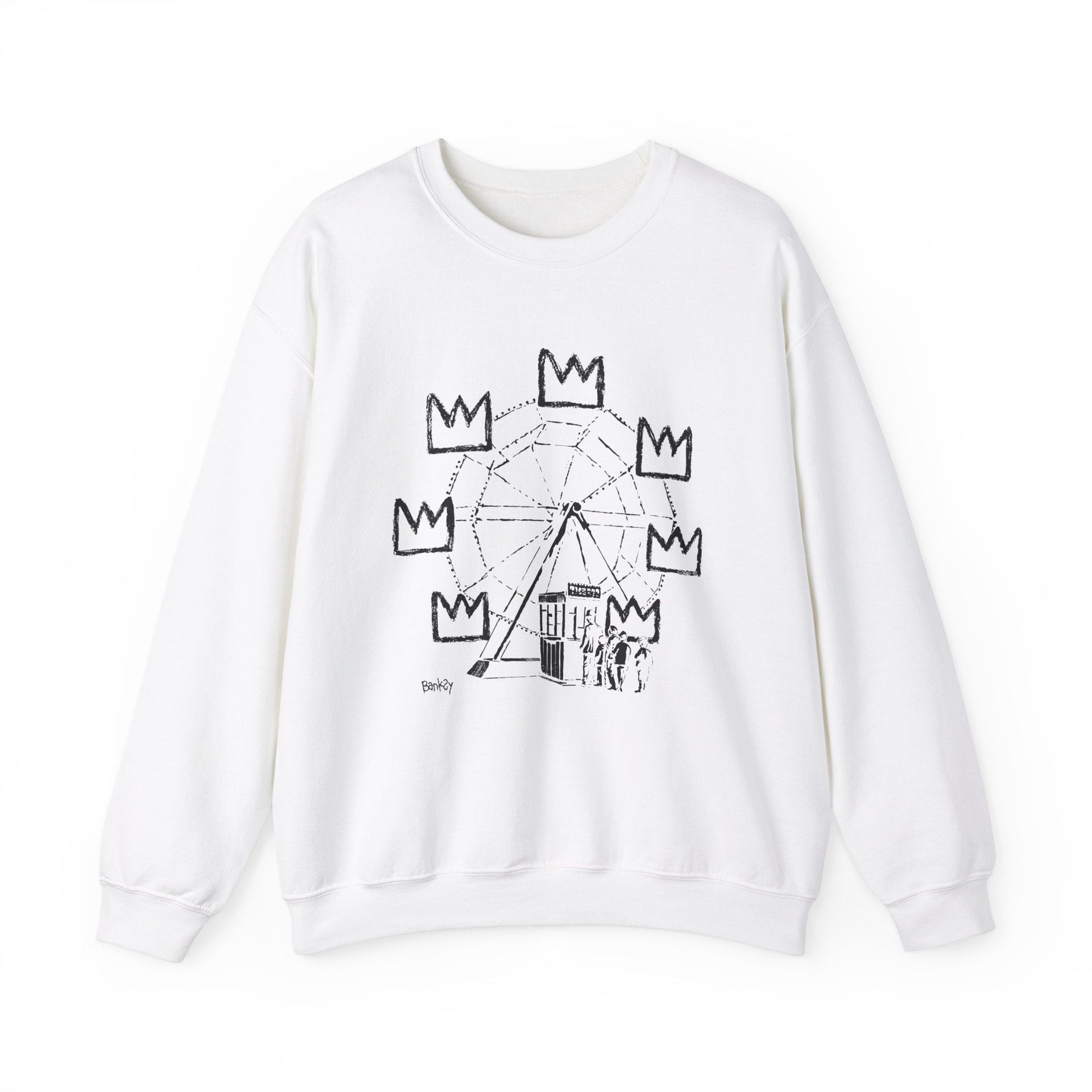 Banksy Ferris Wheel Homage Artwork Sweatshirt - Clothing - Harvey Ltd