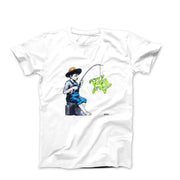 Banksy Fishing Boy Street Art T-shirt - Street, Pop & Media Art - Harvey Ltd