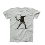 Banksy Flower Thrower Street Art T-shirt - Street, Pop & Media Art - Harvey Ltd