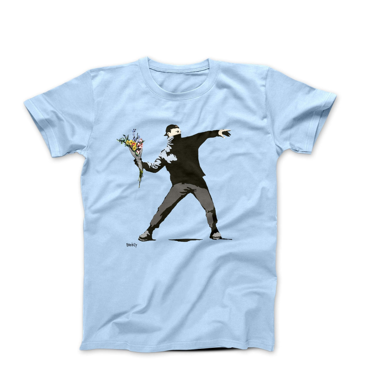 Banksy Flower Thrower Street Art T-shirt - Street, Pop & Media Art - Harvey Ltd
