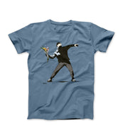 Banksy Flower Thrower Street Art T-shirt - Street, Pop & Media Art - Harvey Ltd