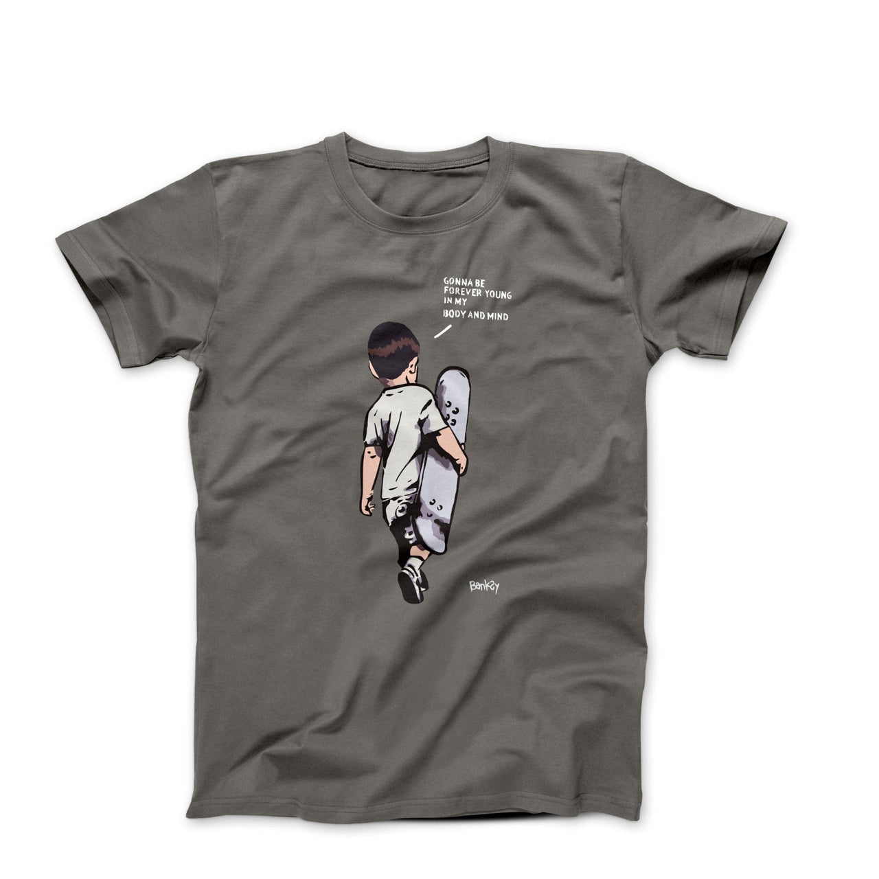 Banksy Forever Young Street Art T-shirt - Street, Pop & Media Art - Harvey Ltd