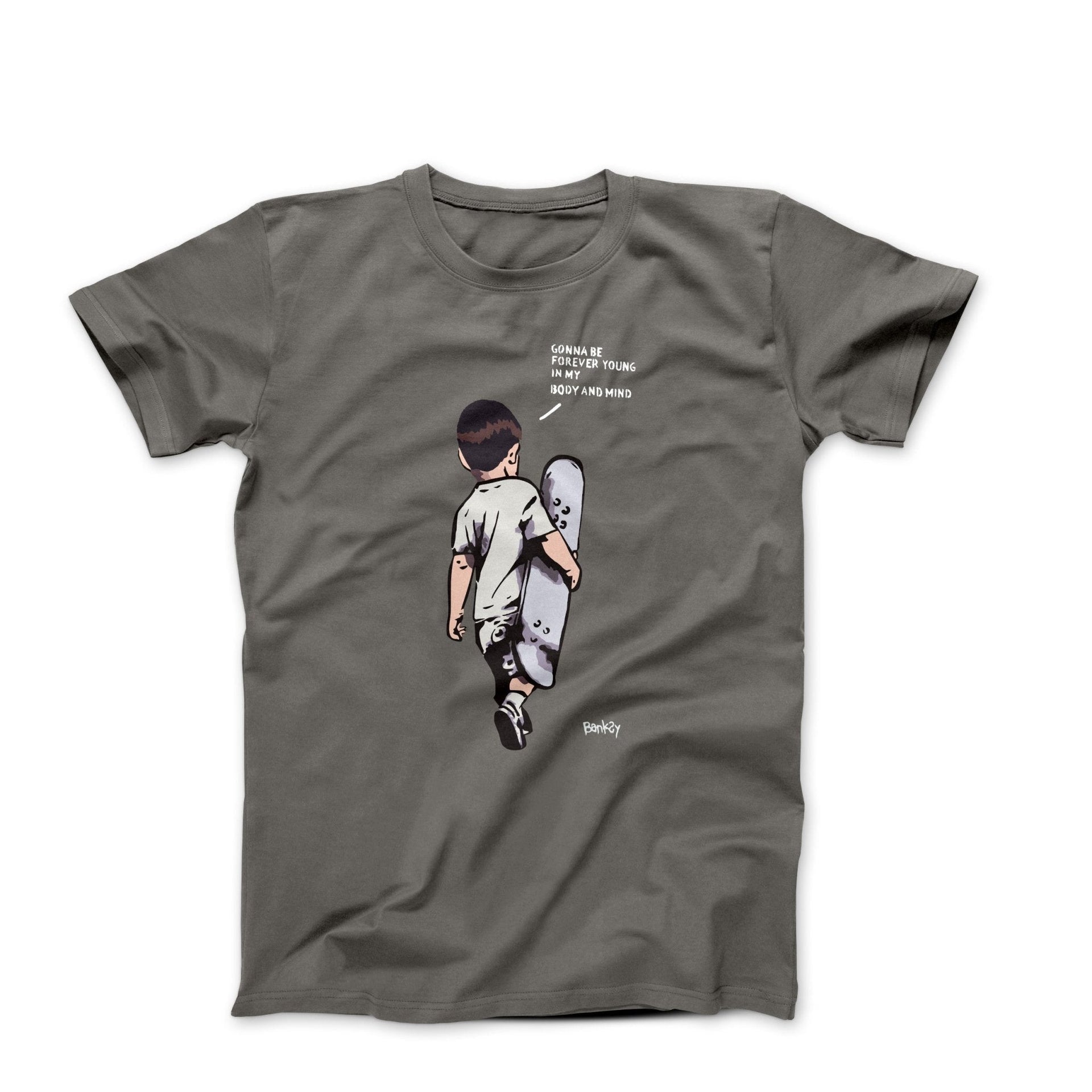 Banksy Forever Young Street Art T-shirt - Street, Pop & Media Art - Harvey Ltd