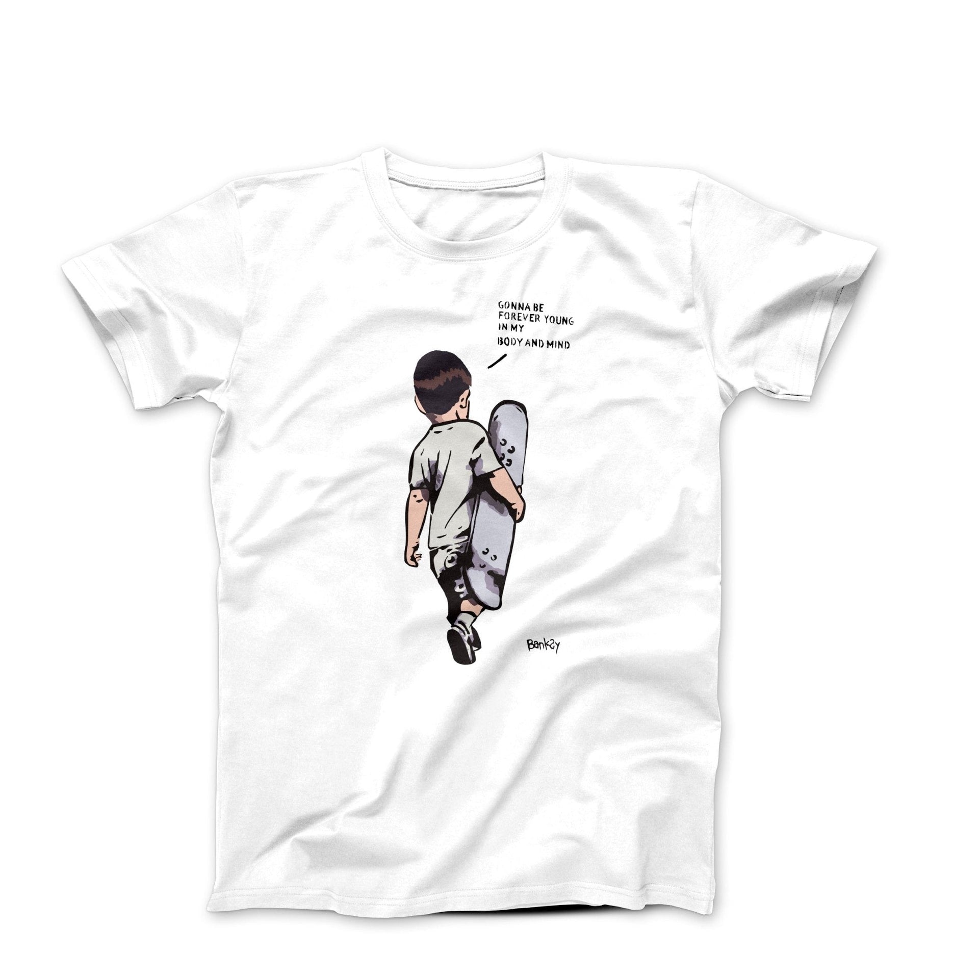 Banksy Forever Young Street Art T-shirt - Street, Pop & Media Art - Harvey Ltd