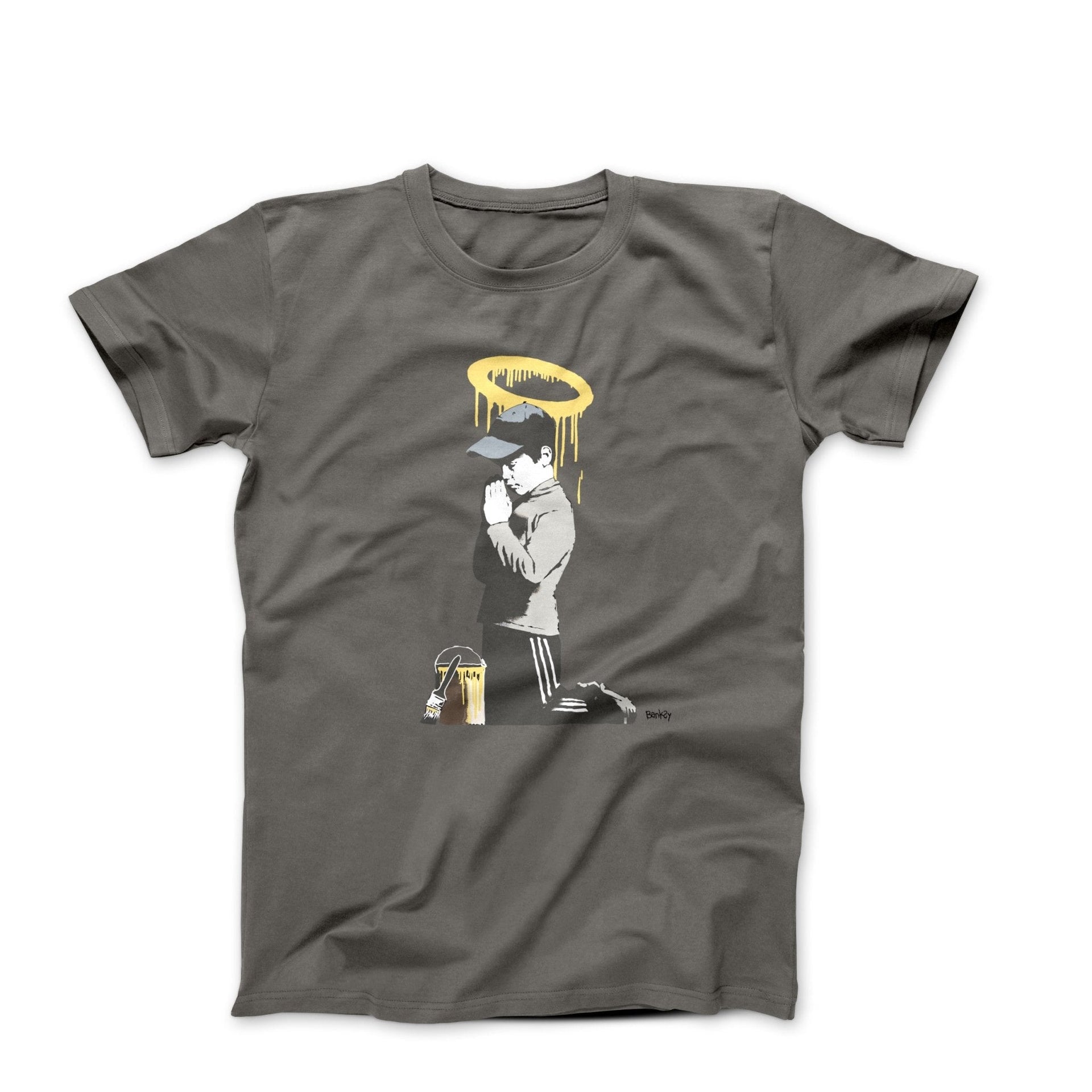 Banksy Forgive Us Our Trespassing T-shirt - Street, Pop & Media Art - Harvey Ltd