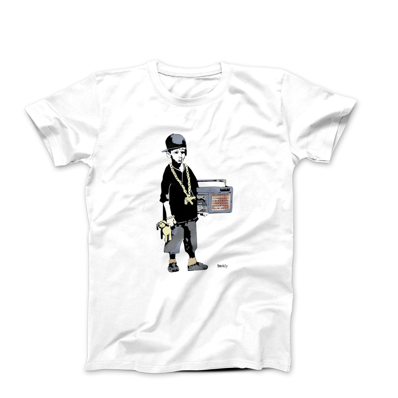 Banksy Ghetto Boy (2009) Street Art T-shirt - Street, Pop & Media Art - Harvey Ltd
