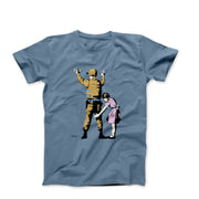 Banksy Girl Frisking Soldier (2007) Street Art T-shirt - Street, Pop & Media Art - Harvey Ltd