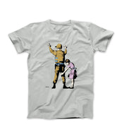 Banksy Girl Frisking Soldier (2007) Street Art T-shirt - Street, Pop & Media Art - Harvey Ltd