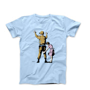 Banksy Girl Frisking Soldier (2007) Street Art T-shirt - Street, Pop & Media Art - Harvey Ltd