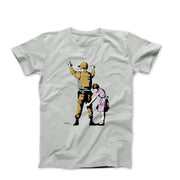 Banksy Girl Frisking Soldier (2007) Street Art T-shirt - Street, Pop & Media Art - Harvey Ltd