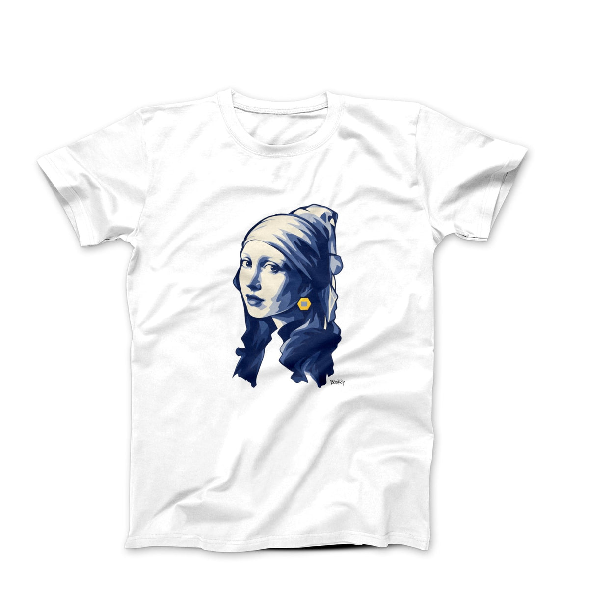 Banksy Girl With A Pierced Eardrum 2014 T-shirt - Street, Pop & Media Art - Harvey Ltd