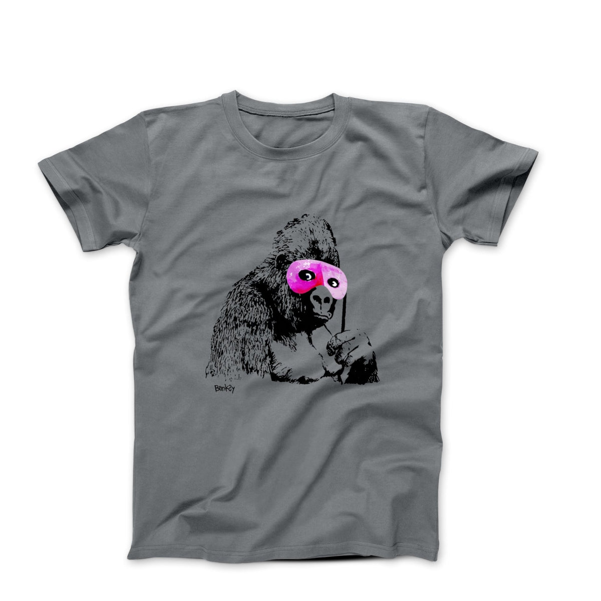 Banksy Gorilla in Pink Mask 2001 Street Art T-shirt - Street, Pop & Media Art - Harvey Ltd