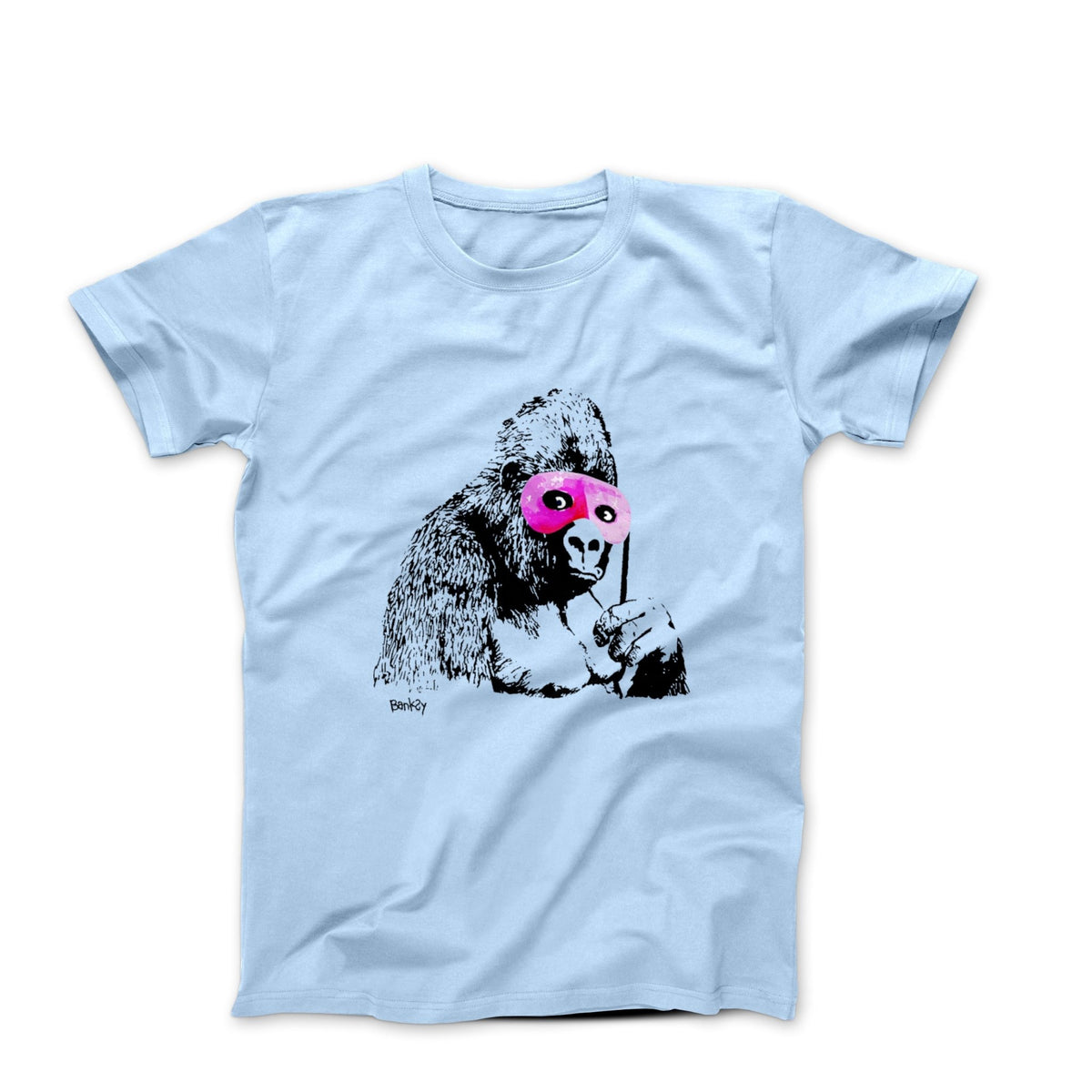 Banksy Gorilla in Pink Mask 2001 Street Art T-shirt - Street, Pop & Media Art - Harvey Ltd